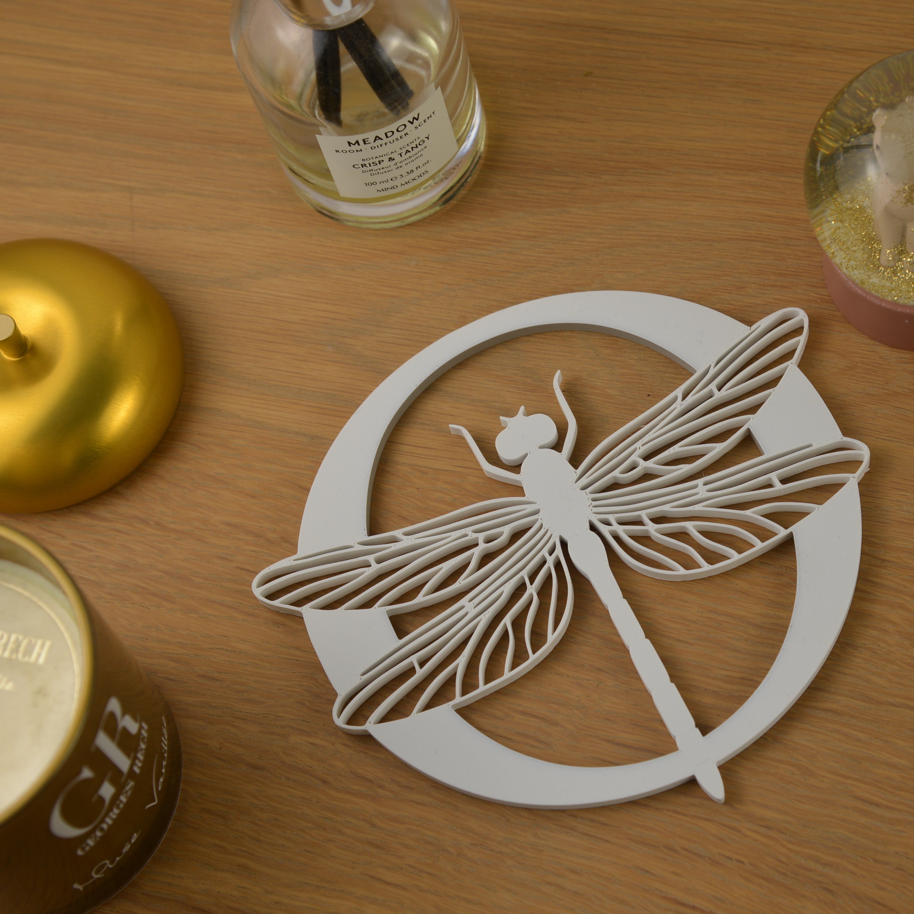 La Libellule D'été - Blanc