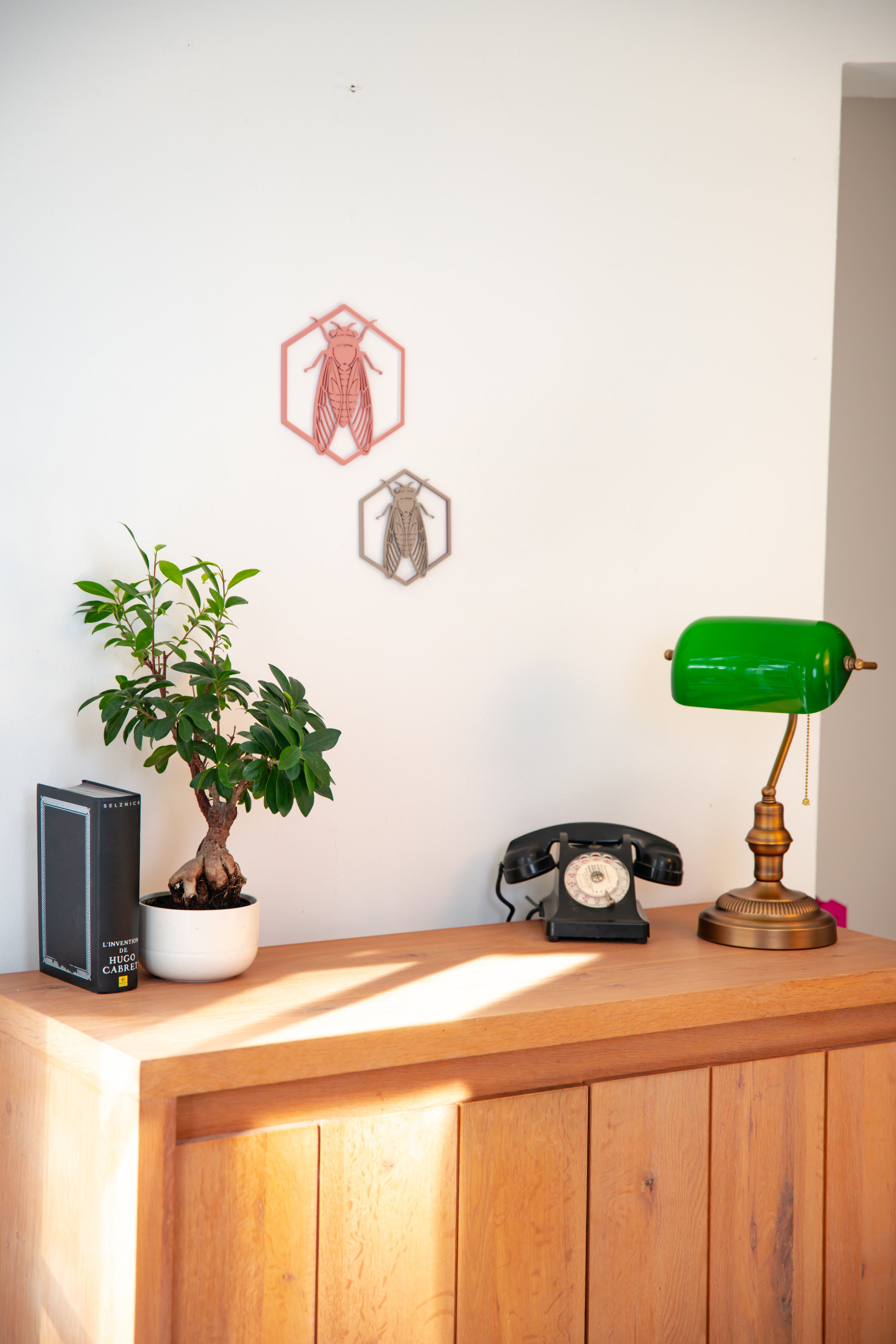 La cigale du Sud - vieux rose - Grand modèle