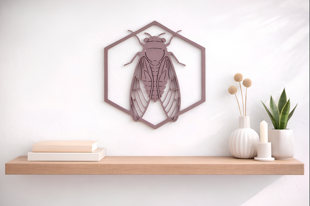 La cigale du Sud - Bois de Violette - Grand modèle