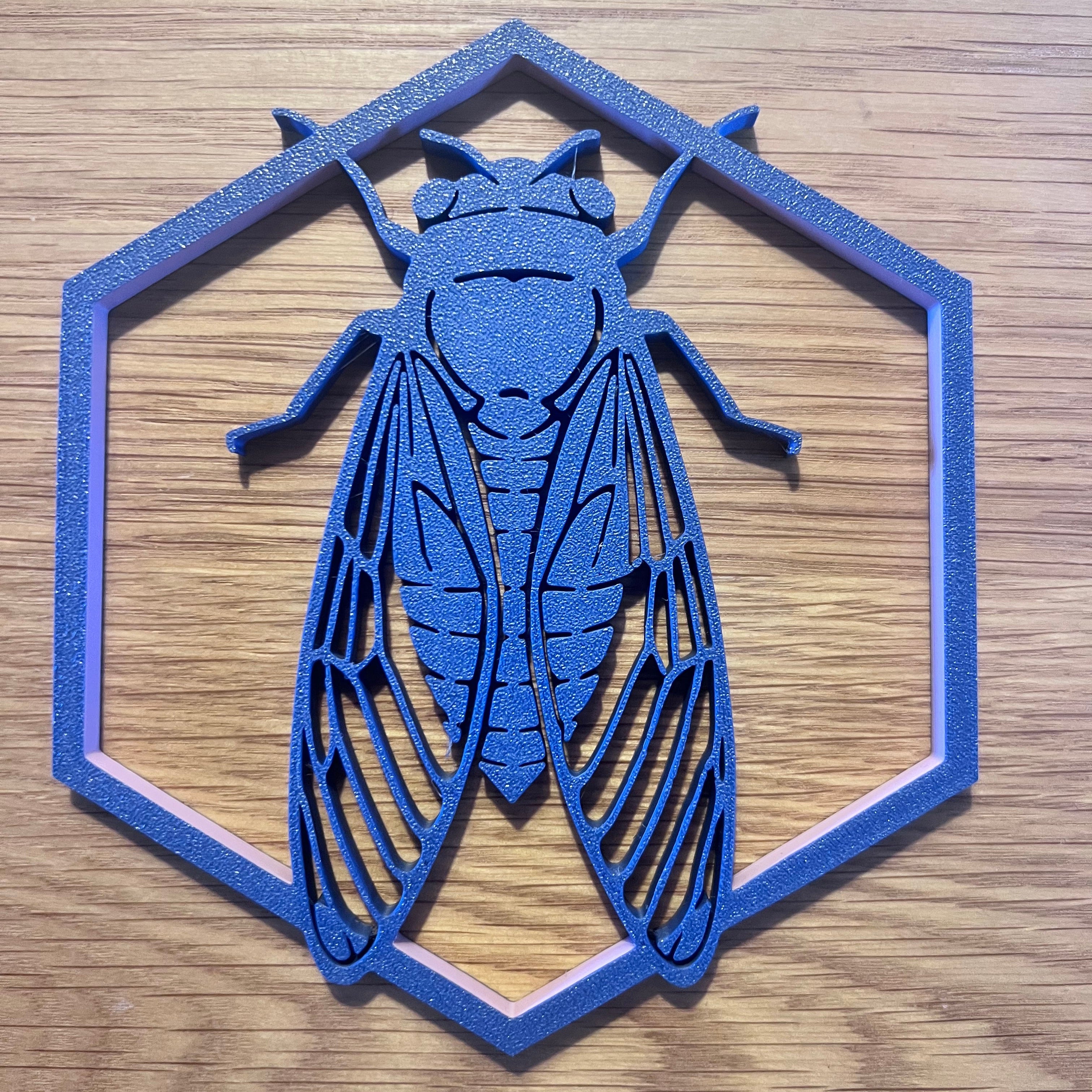 La cigale du Sud - Bleu mirage - Petit modèle