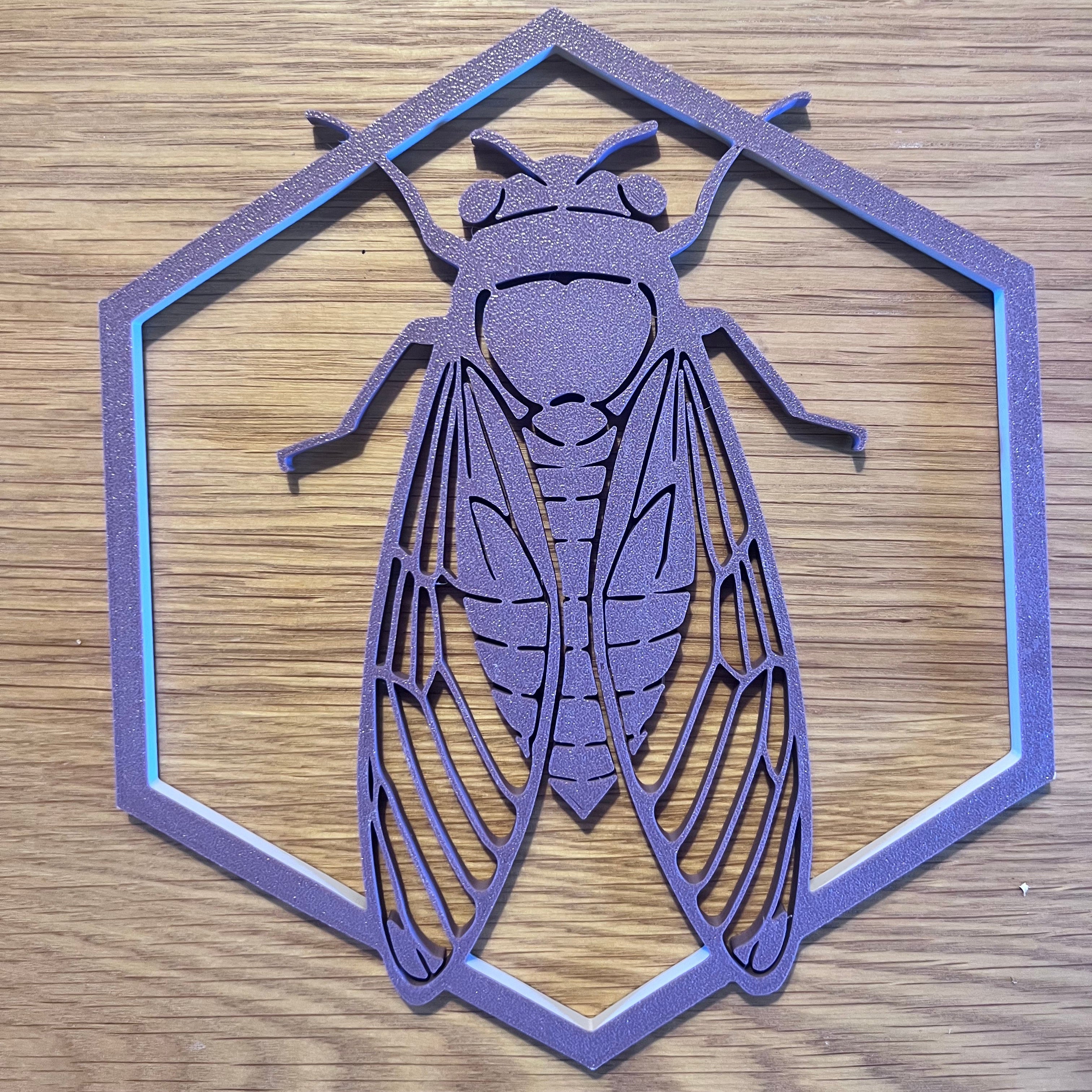 La cigale du Sud - Bois de Violette - Grand modèle