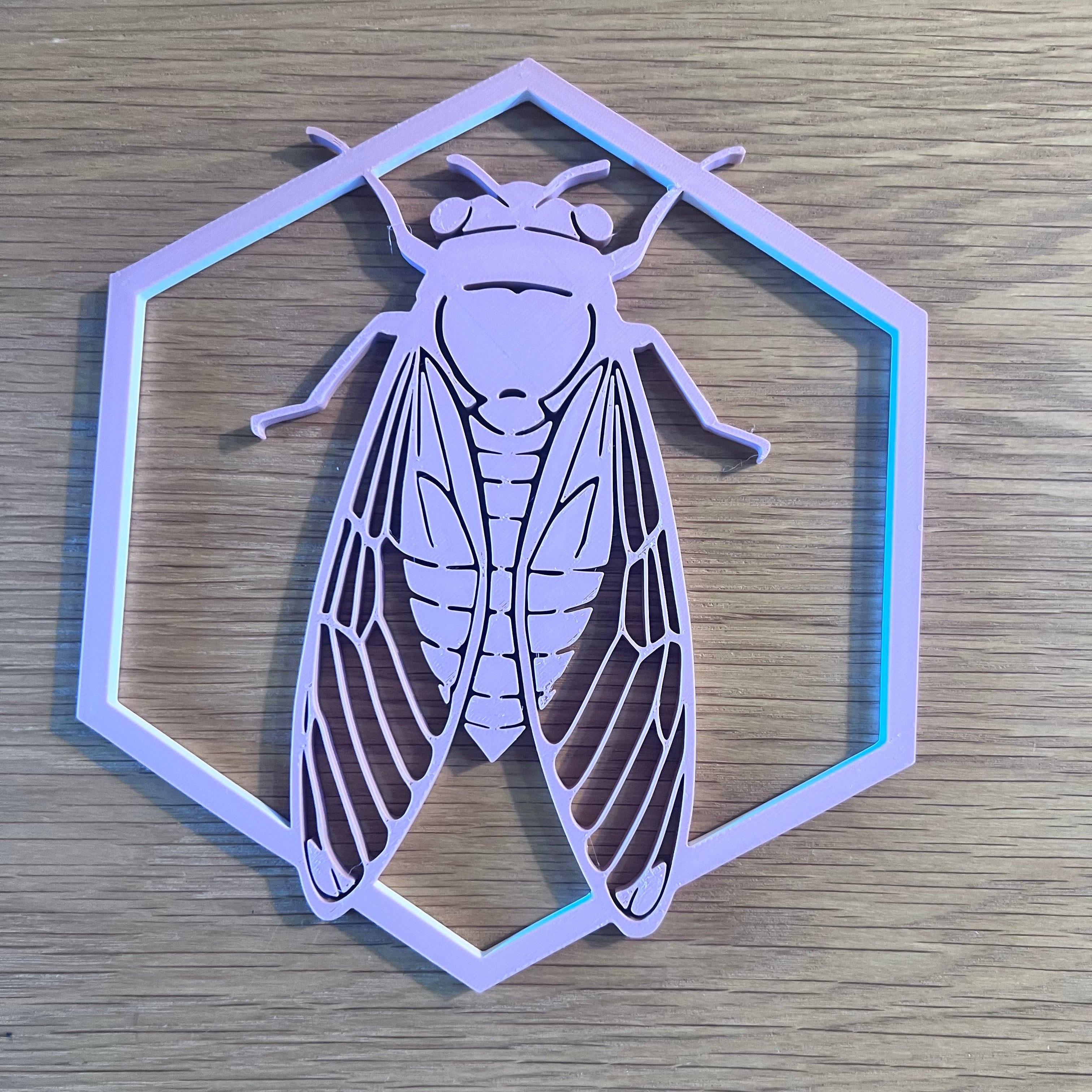 La cigale du Sud - vieux rose - Grand modèle