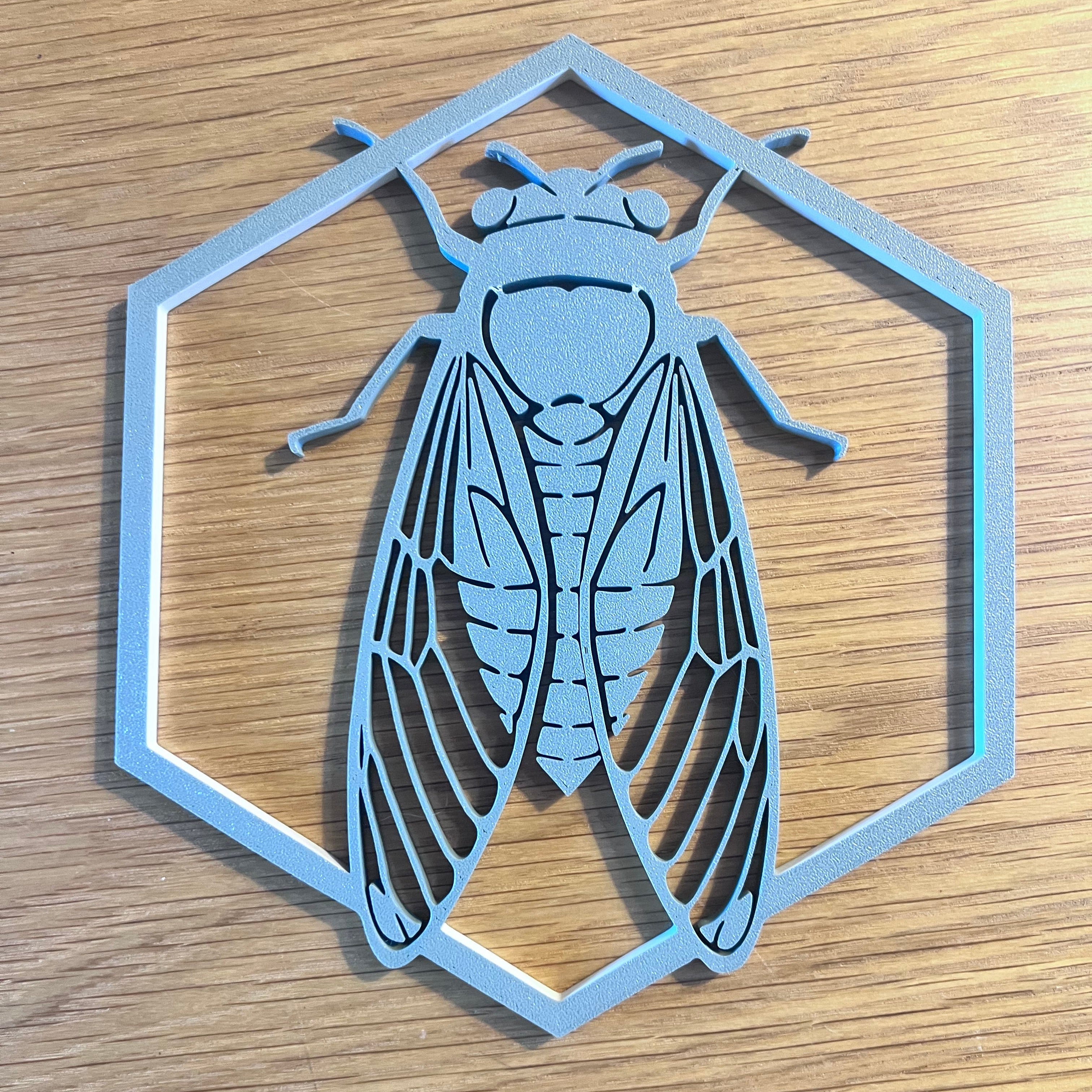 La cigale du Sud - Vert olive - Grand modèle